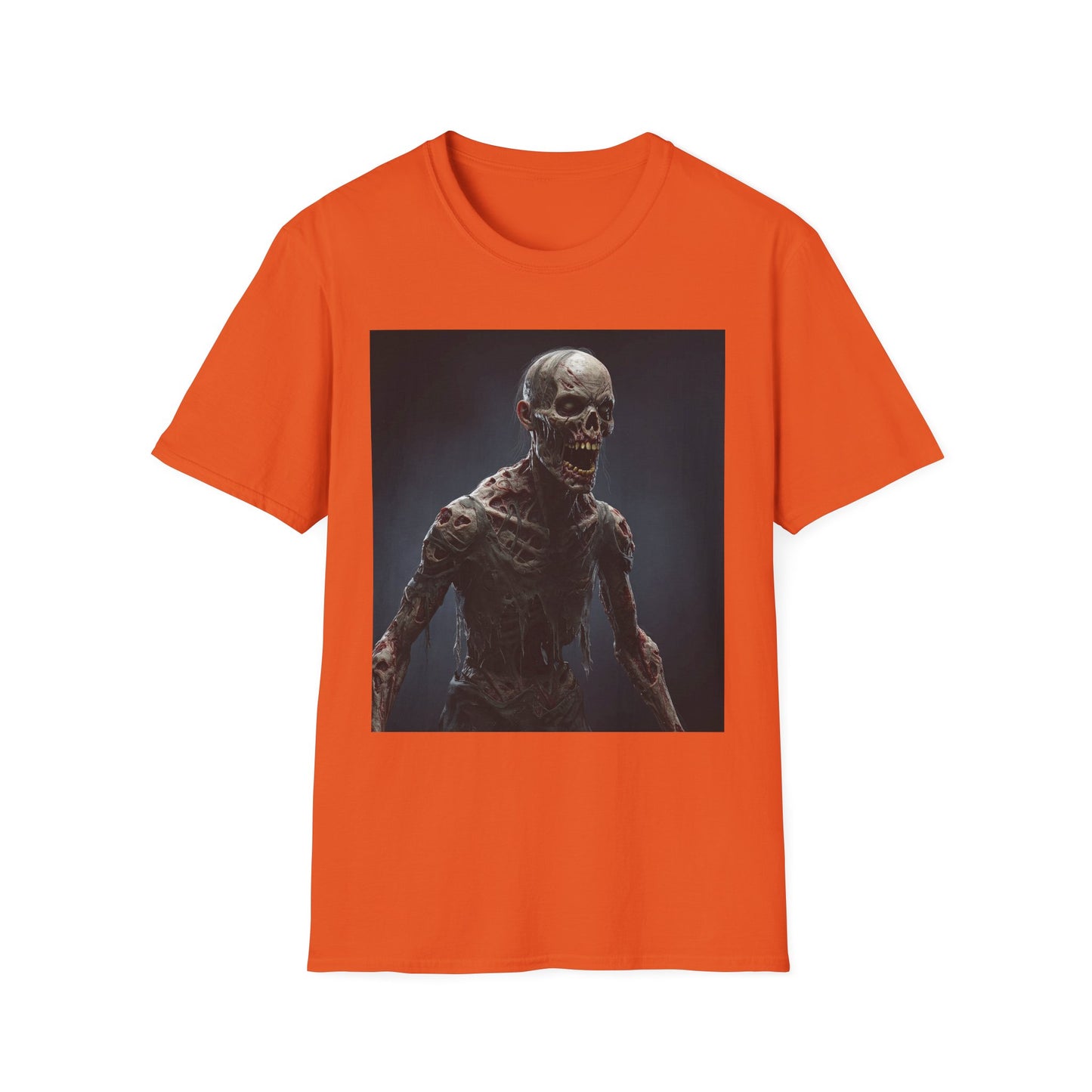 Apocalyptic Portrait Tee, bold, decaying zombie graphic