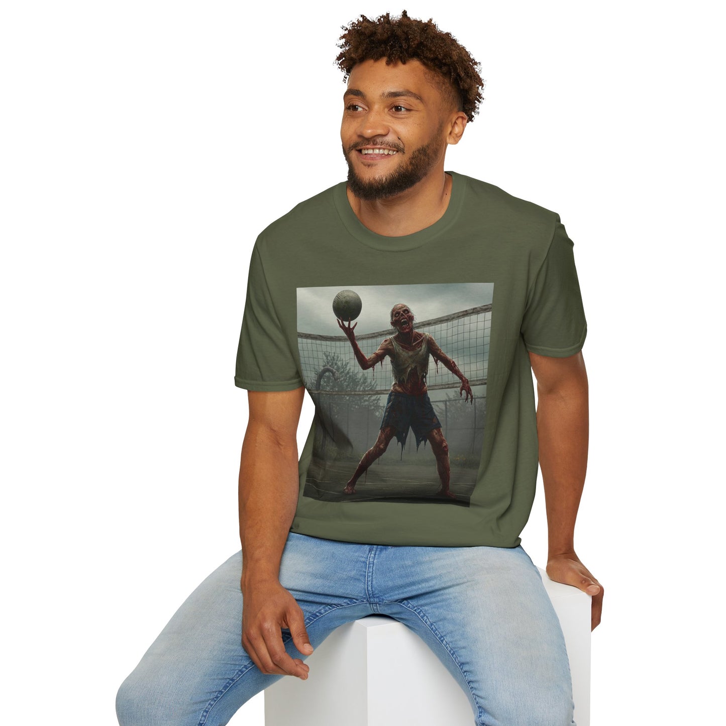 Zombie Basketball Unisex Softstyle T-Shirt | Horror Graphic Tee