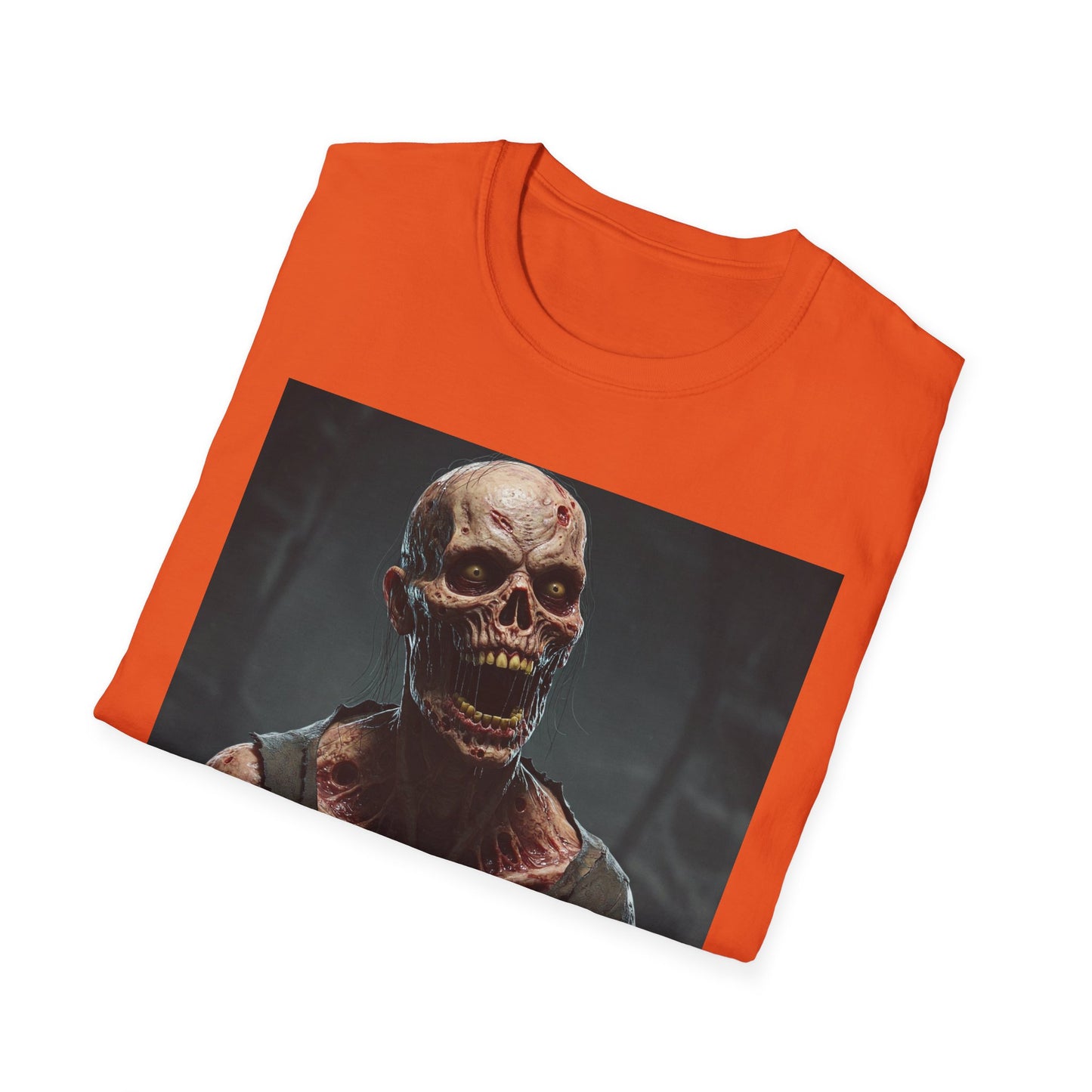 Apocalyptic Portrait Tee, bold, decaying zombie graphic