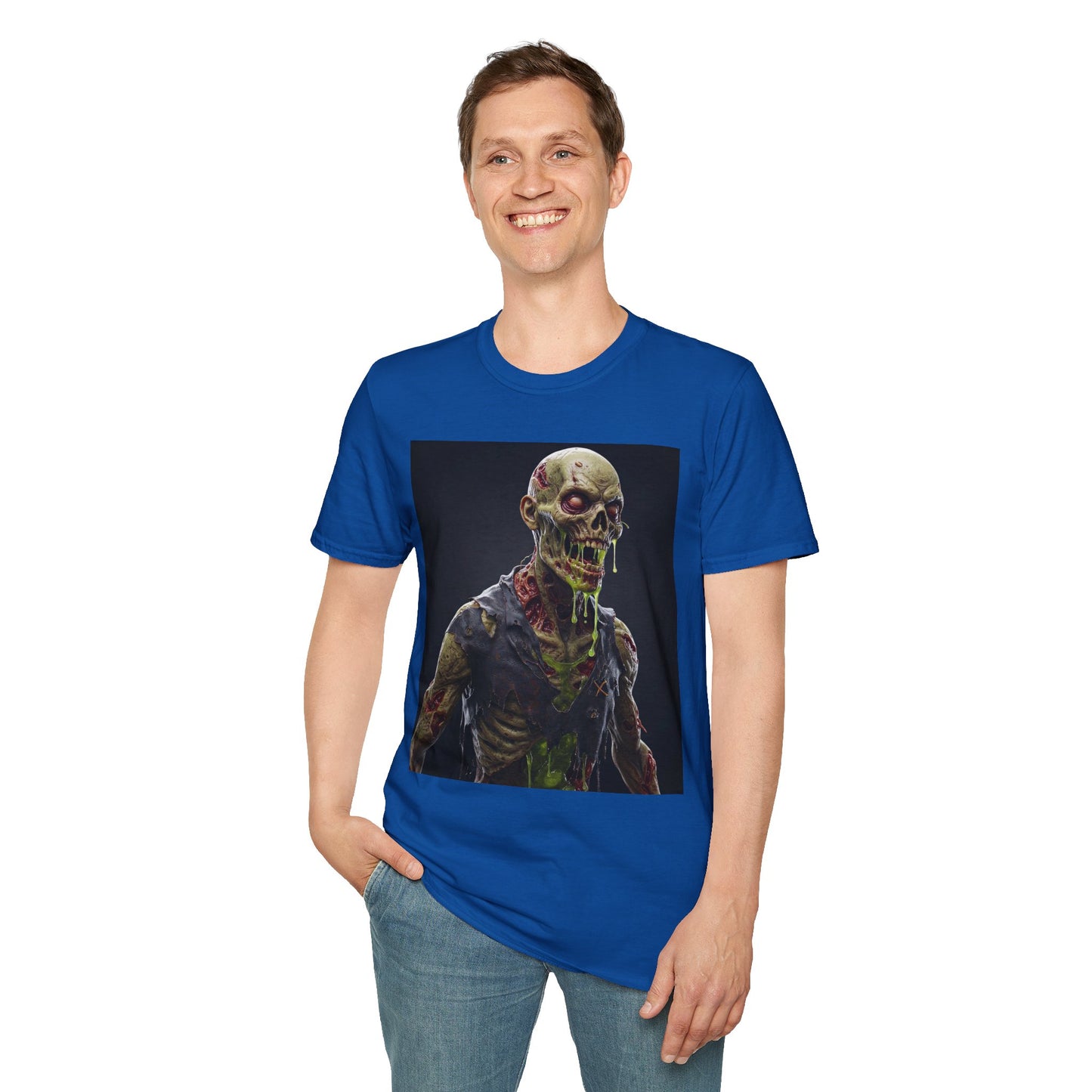 Zombie Apocalypse Unisex Softstyle T-Shirt - Perfect for Halloween and Horror Fans