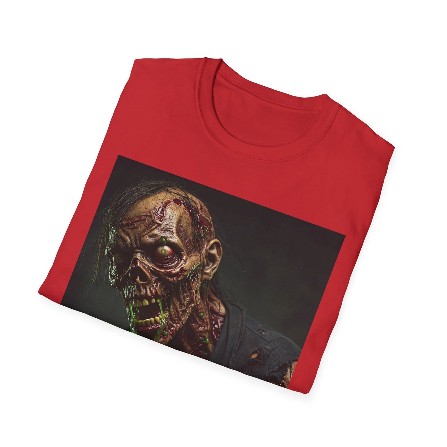 Graphic Zombie Unisex Softstyle T-Shirt - Perfect for Horror Fans and Halloween