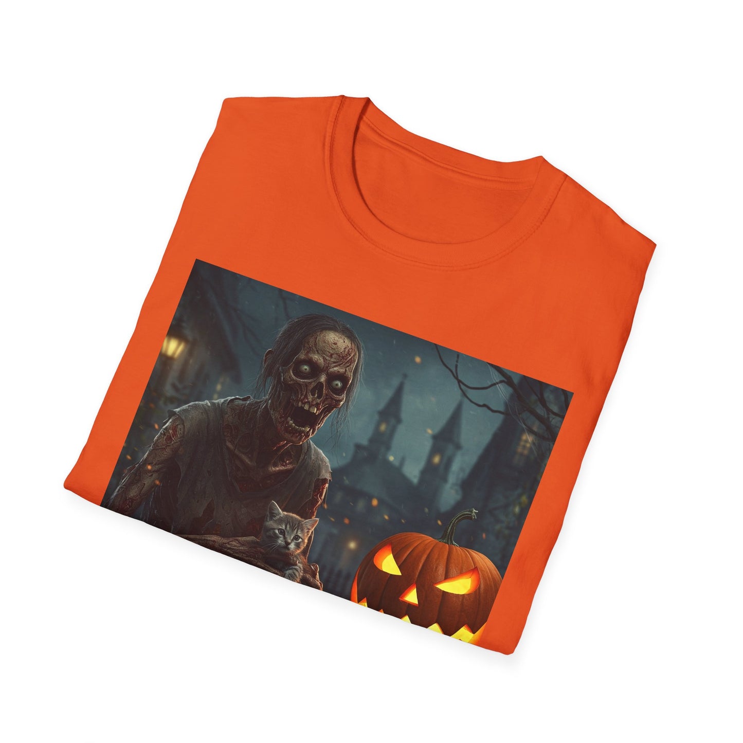 Apocalyptic Portrait Tee, bold, decaying zombie graphic