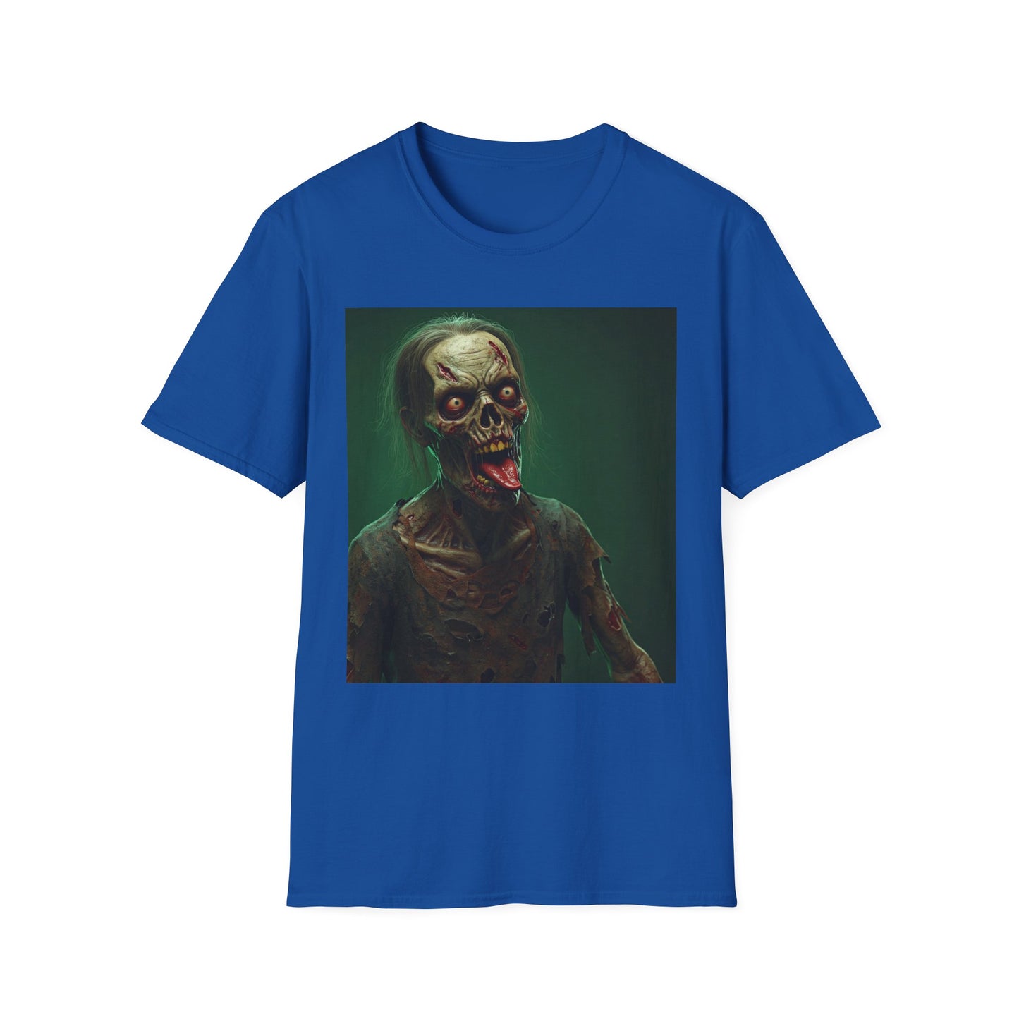 Apocalyptic Portrait Tee, bold, decaying zombie graphic