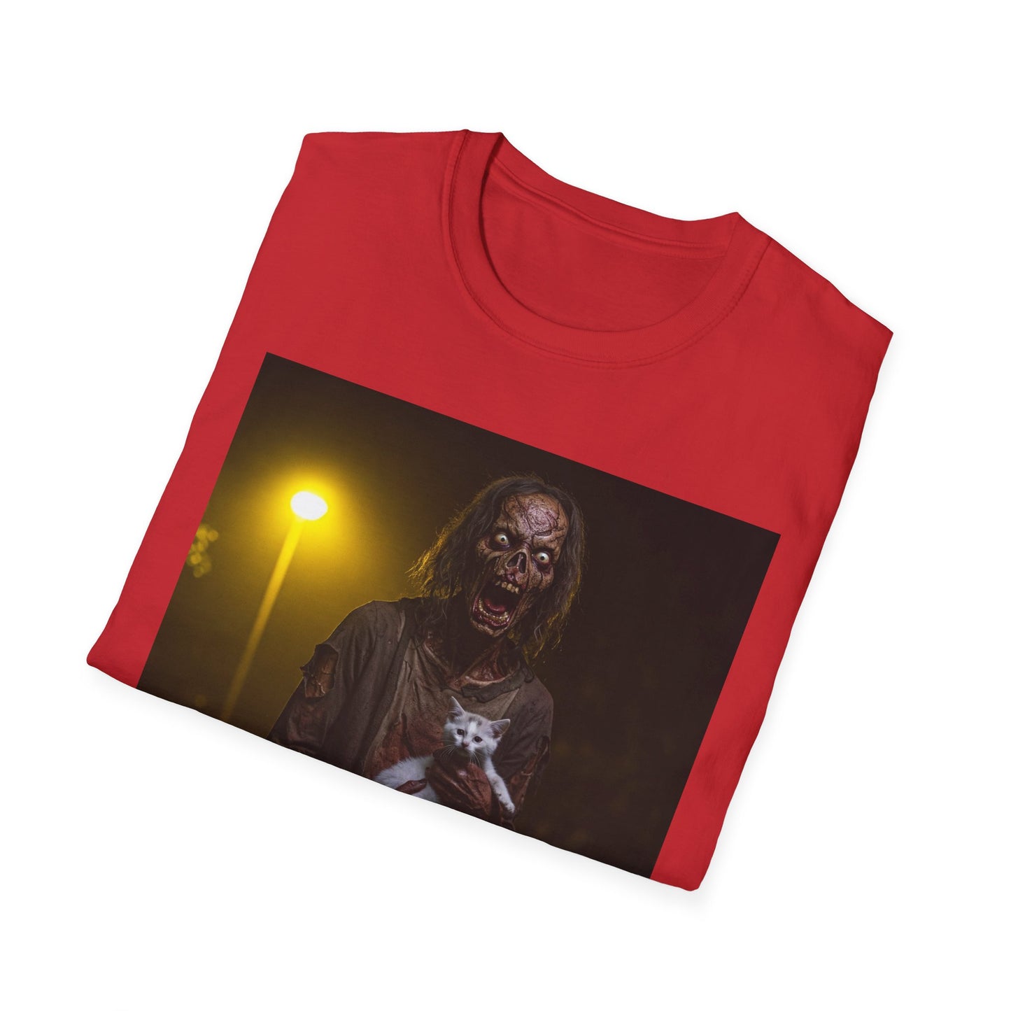 Apocalyptic Portrait Tee, bold, decaying zombie graphic