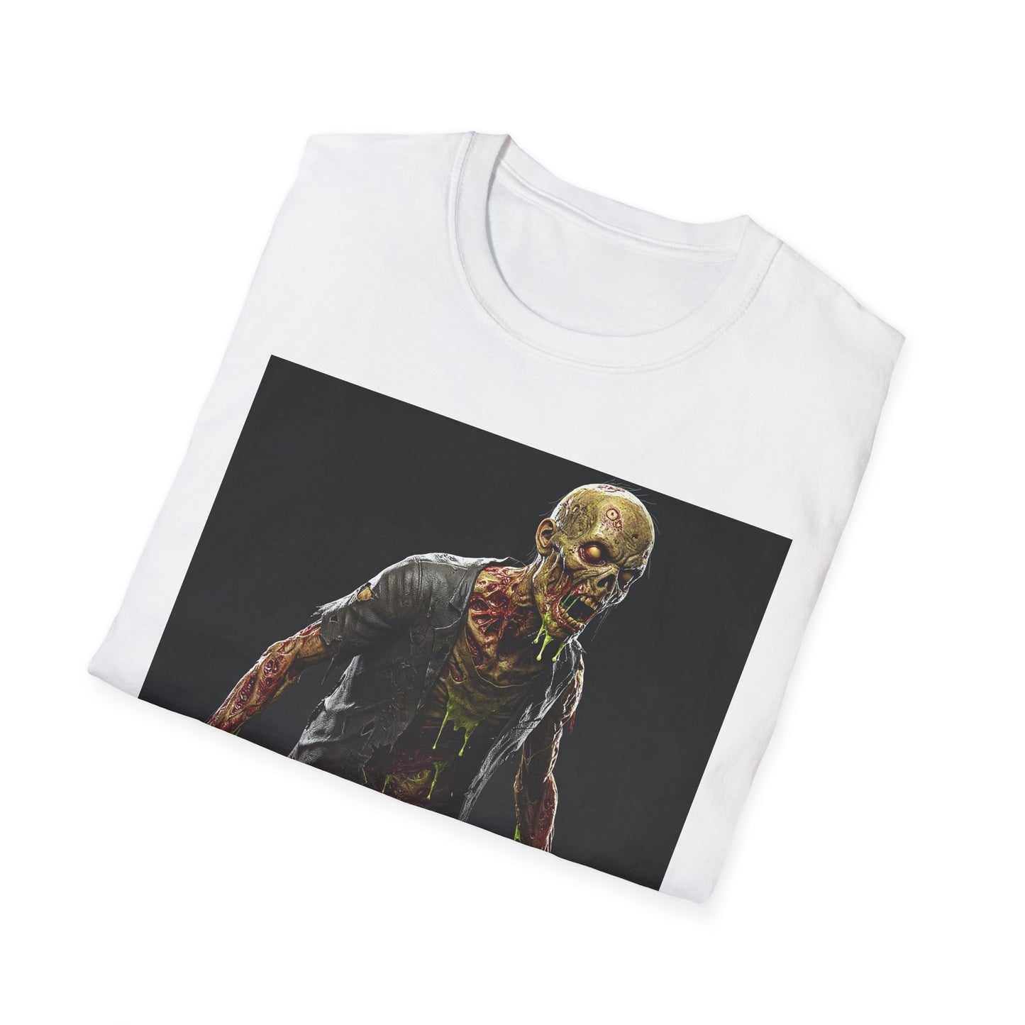 Zombie Graphic Unisex Softstyle T-Shirt | Perfect for Halloween and Horror Fans