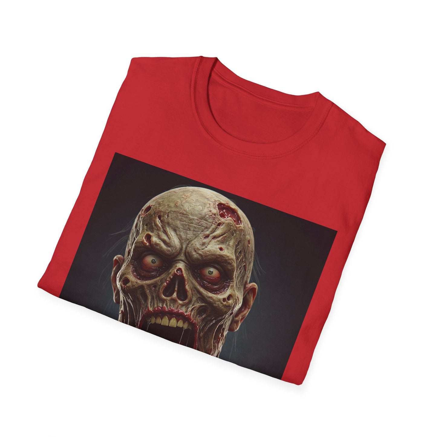 Apocalyptic Portrait Tee, bold, decaying zombie graphic