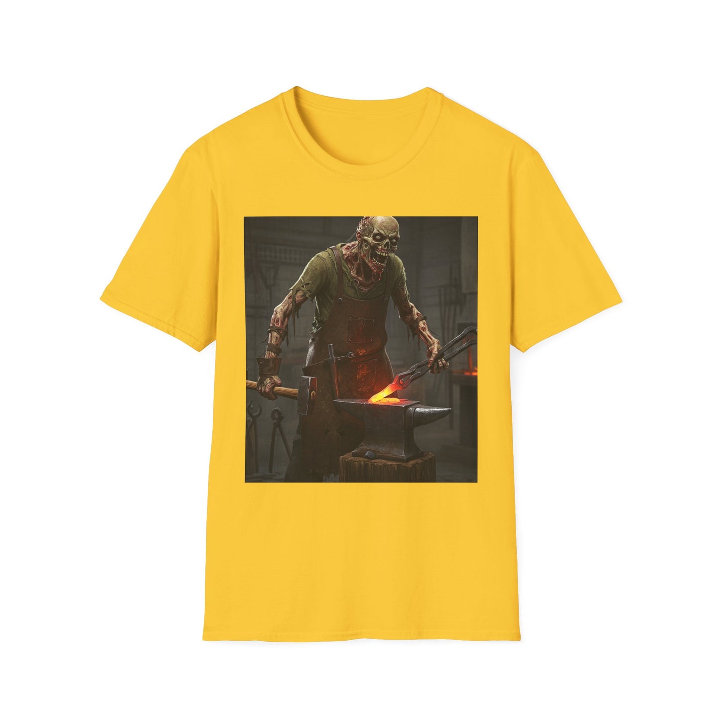 Apocalyptic Portrait Tee, bold, decaying zombie graphic