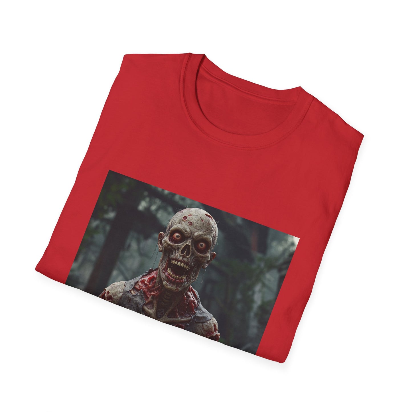 Apocalyptic Portrait Tee, bold, decaying zombie graphic