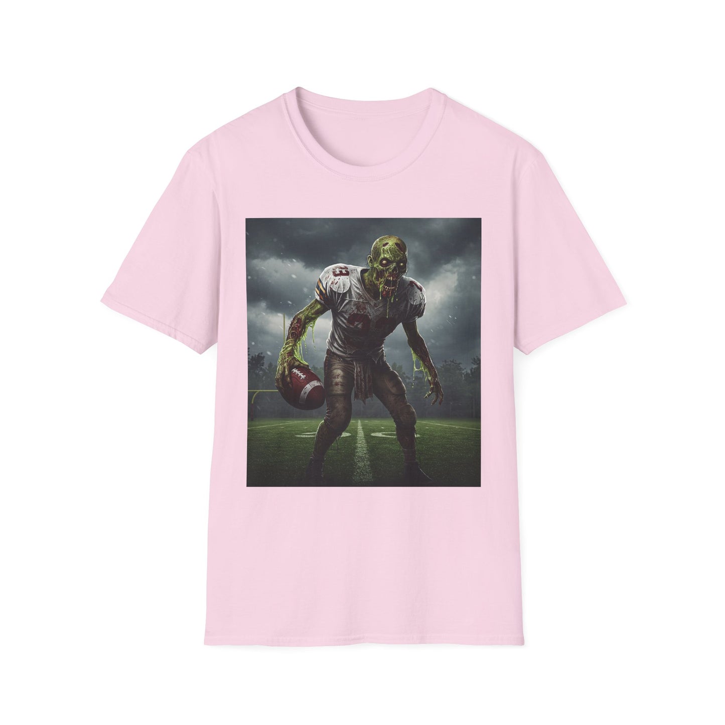 Zombie Football Graphic T-Shirt for Horror Fans