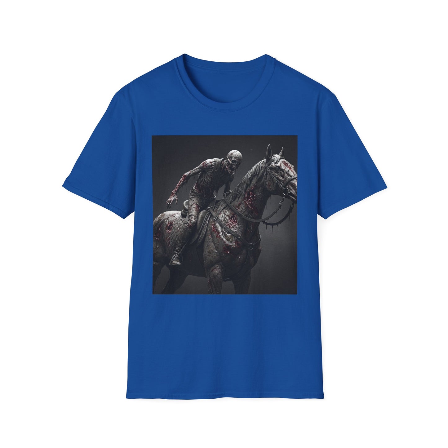 Zombie Horse Apocalyptic Portrait Tee, bold, decaying zombie graphic