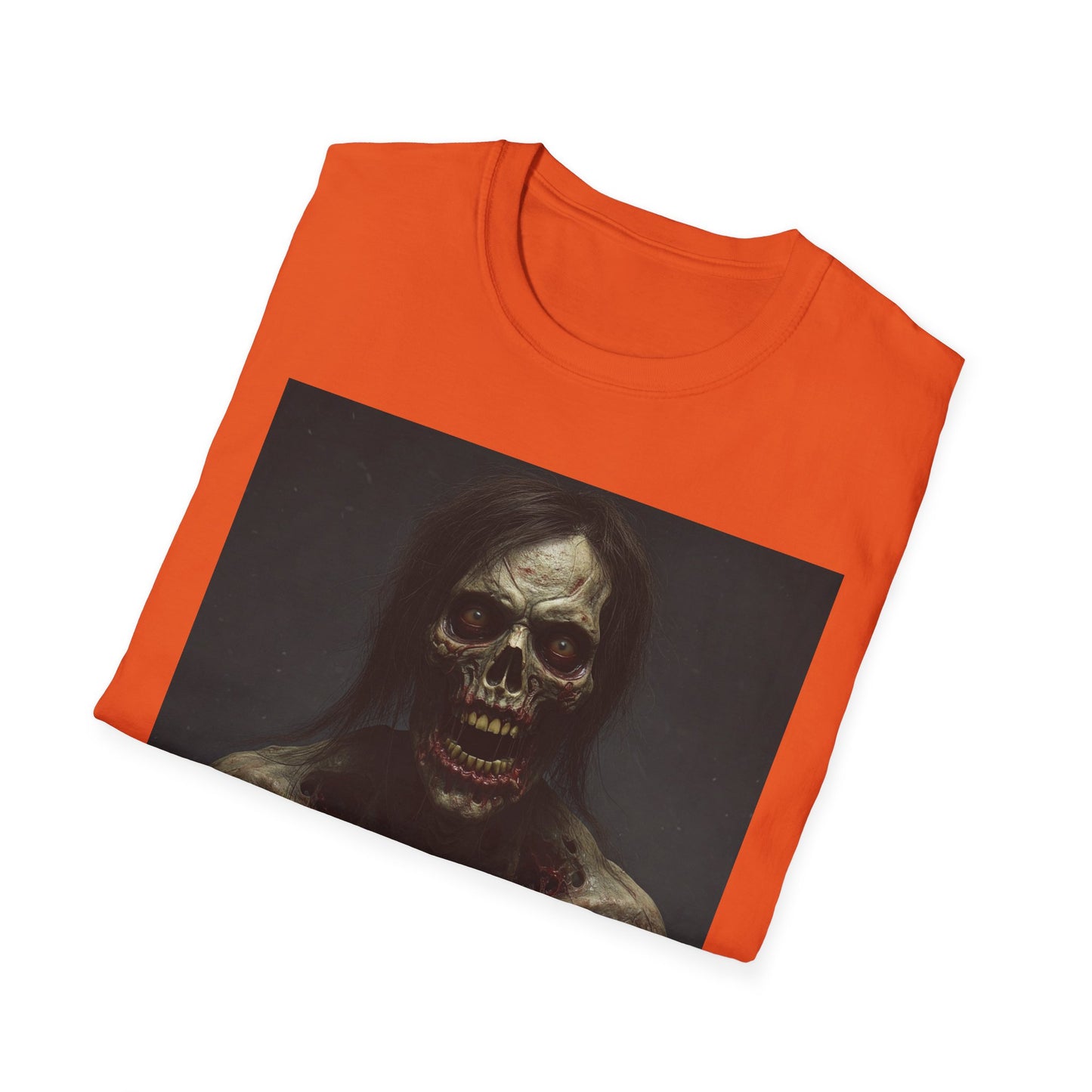 Apocalyptic Portrait Tee, bold, decaying zombie graphic