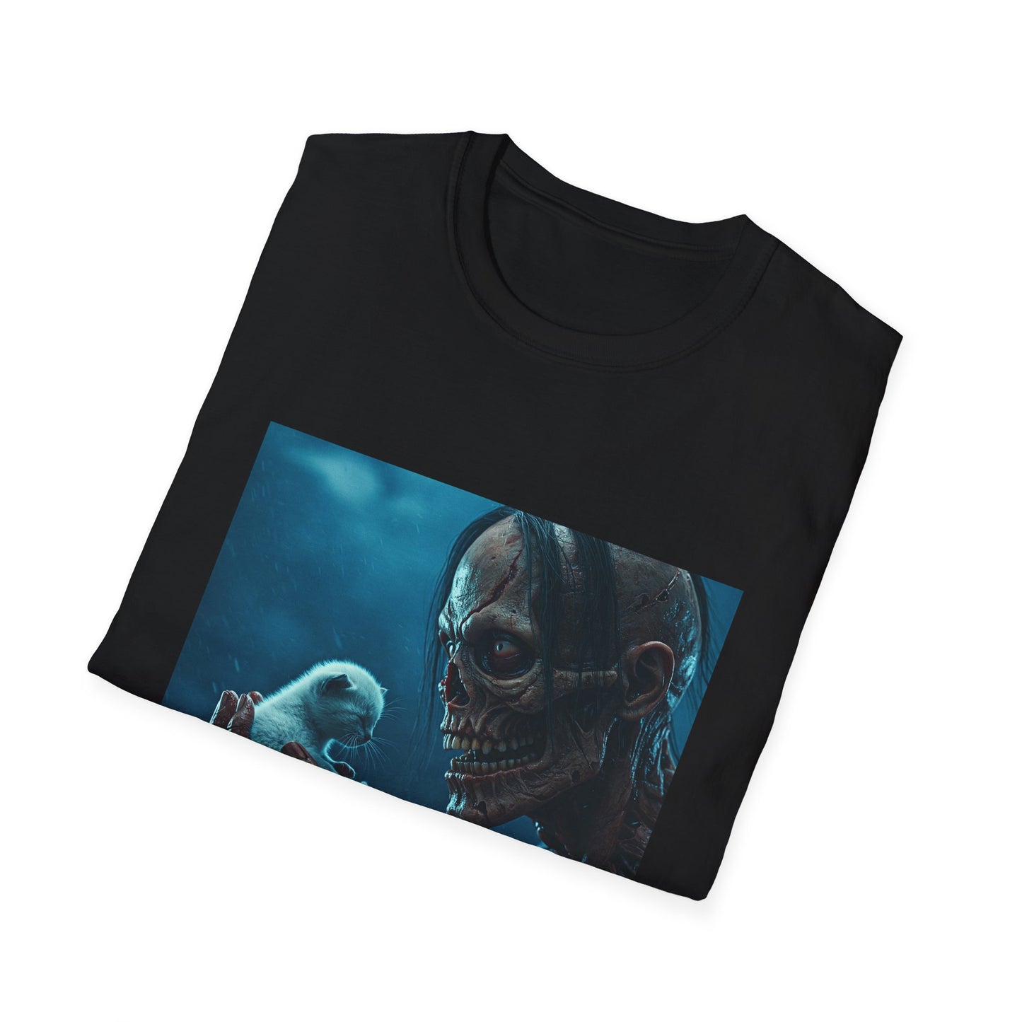 Apocalyptic Portrait Tee, bold, decaying zombie graphic