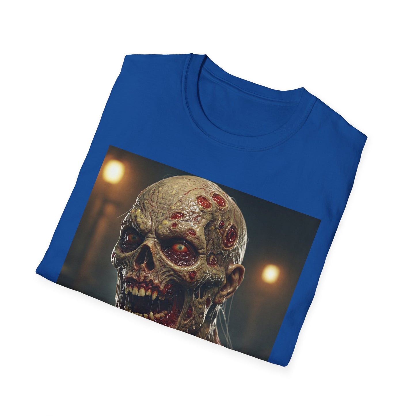 Apocalyptic Portrait Tee, bold, decaying zombie graphic