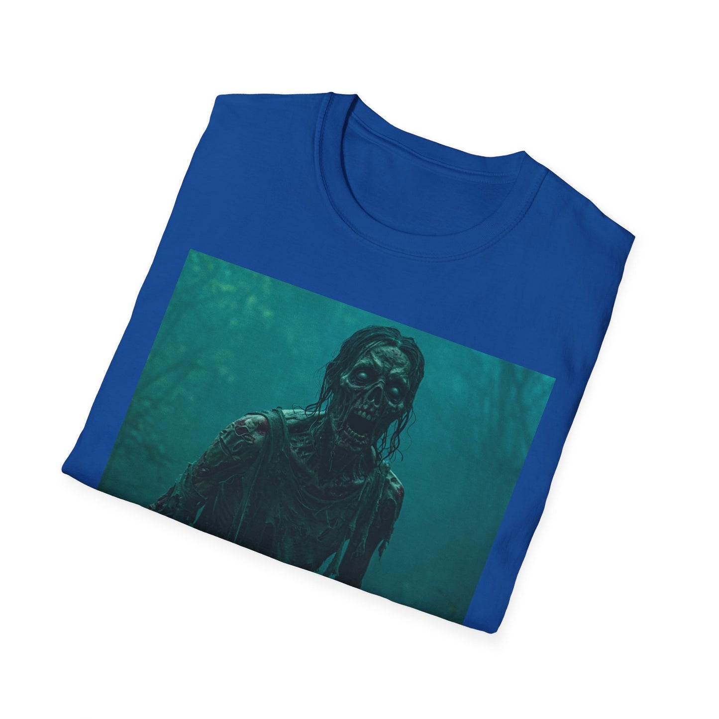 Apocalyptic Portrait Tee, bold, decaying zombie graphic