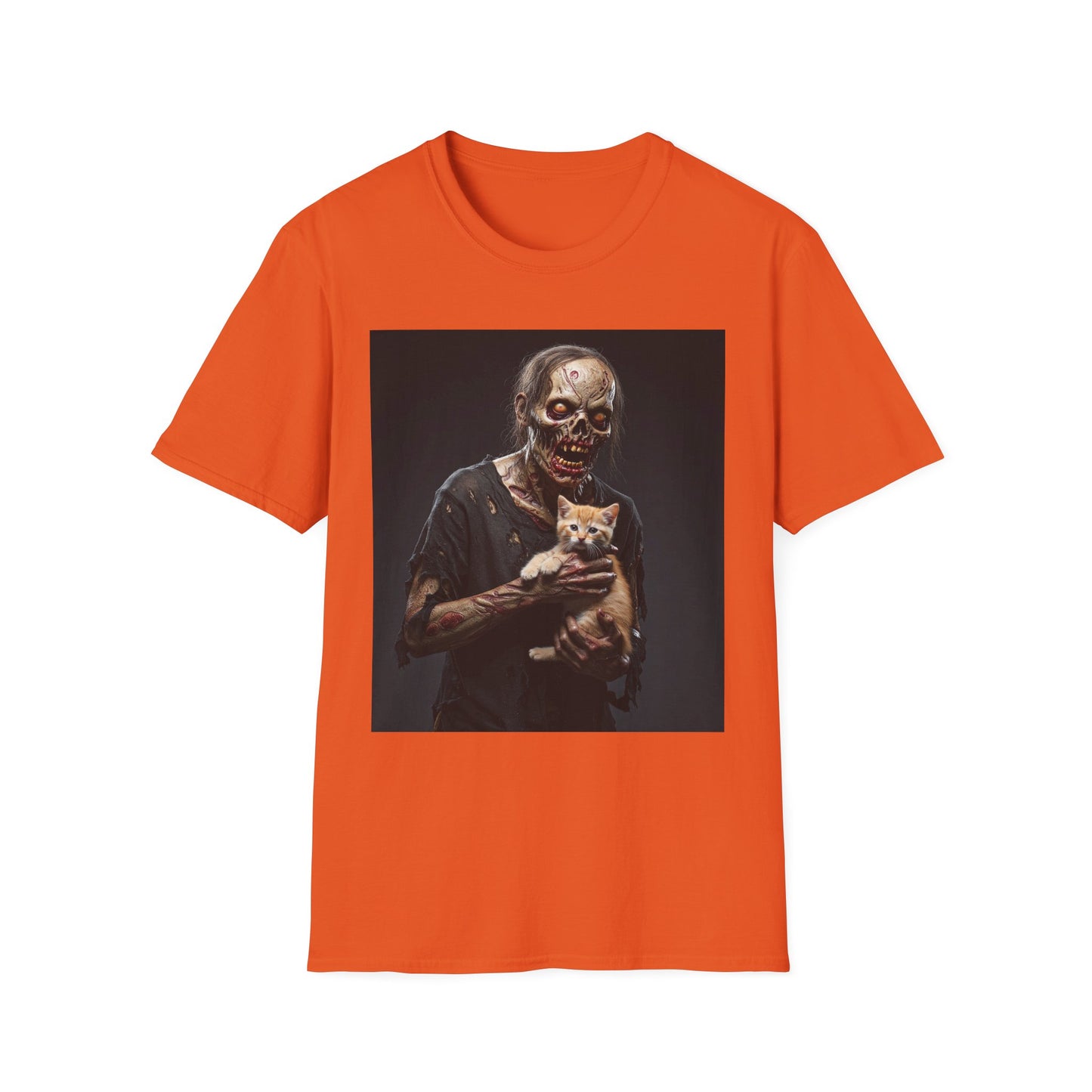 Apocalyptic Portrait Tee, bold, decaying zombie graphic