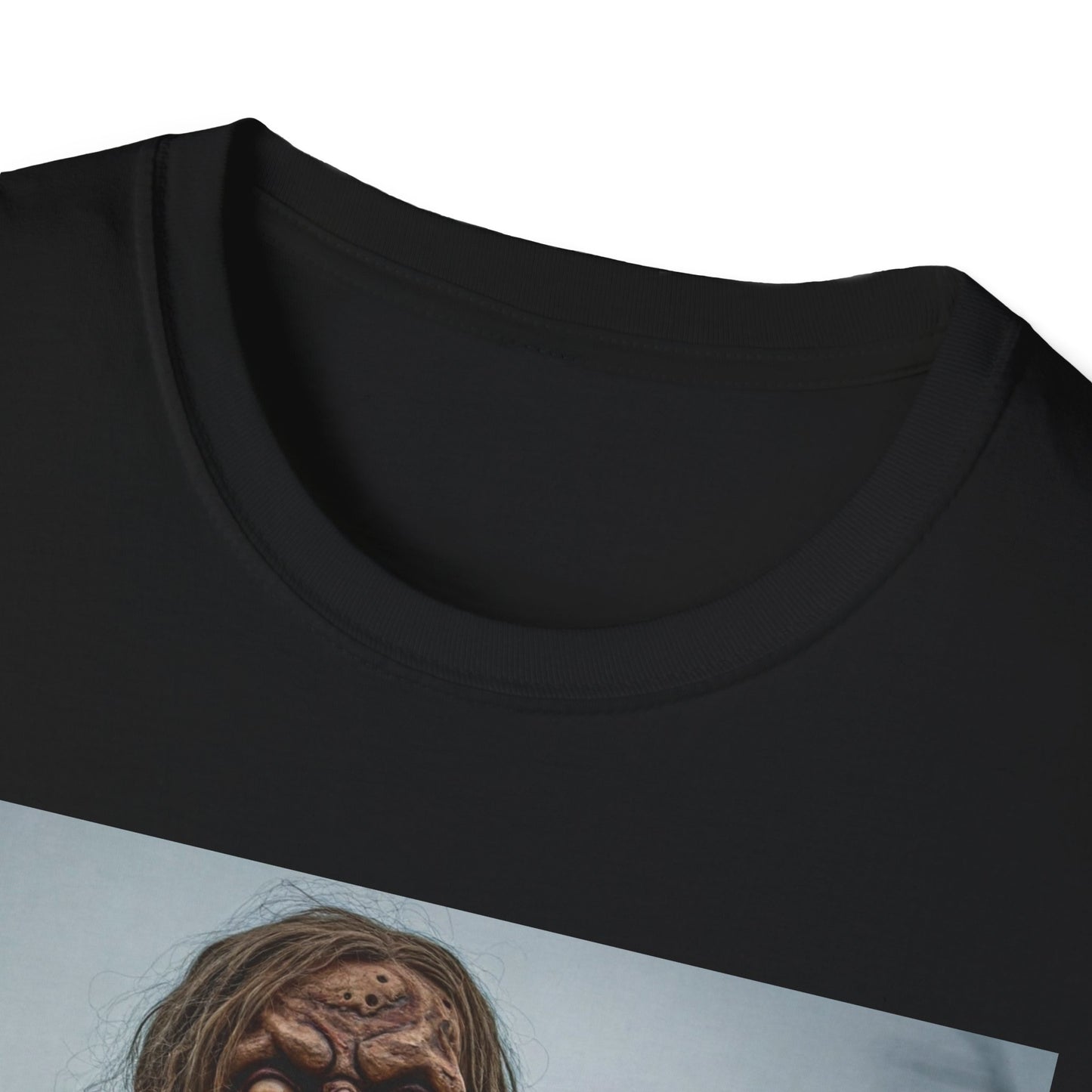 Apocalyptic Portrait Tee, bold, decaying zombie graphic