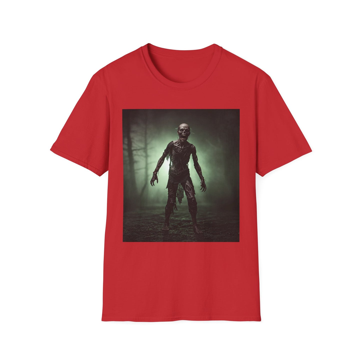 Unisex Horror Graphic Tee - Spooky Zombie Design for Halloween