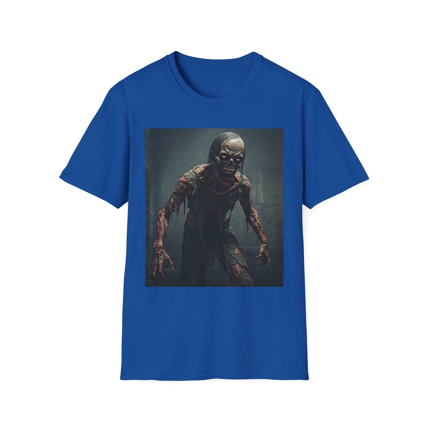 Apocalyptic Portrait Tee, bold, decaying zombie graphic