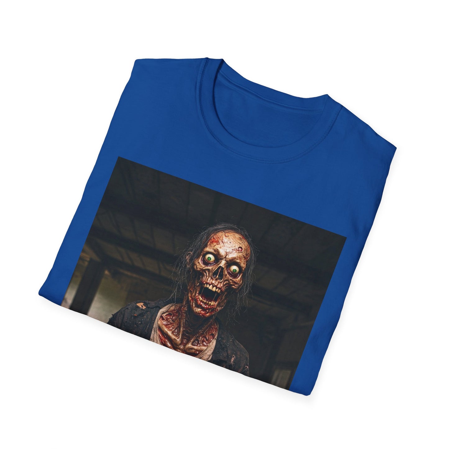 Apocalyptic Portrait Tee, bold, decaying zombie graphic