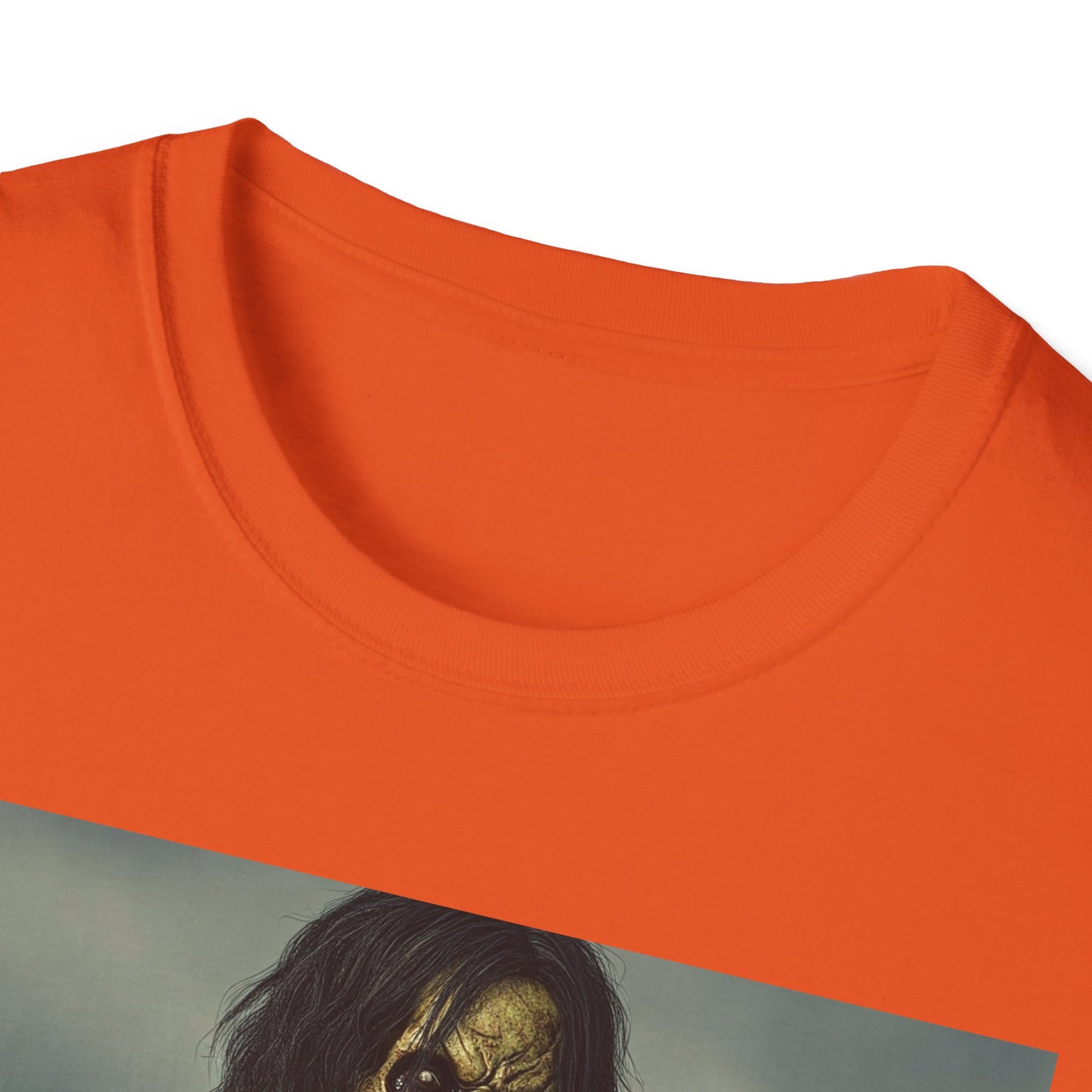 Zombie Apocalyptic Portrait Tee, bold, decaying zombie graphic