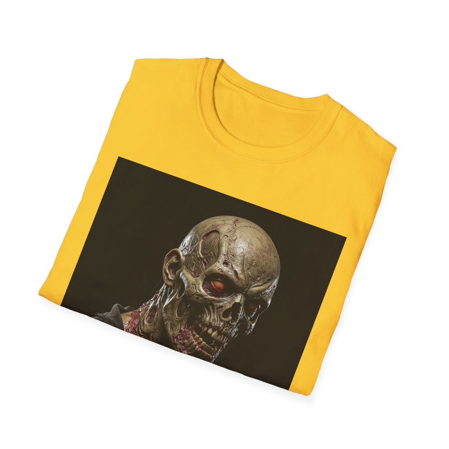 Apocalyptic Portrait Tee, bold, decaying zombie graphic