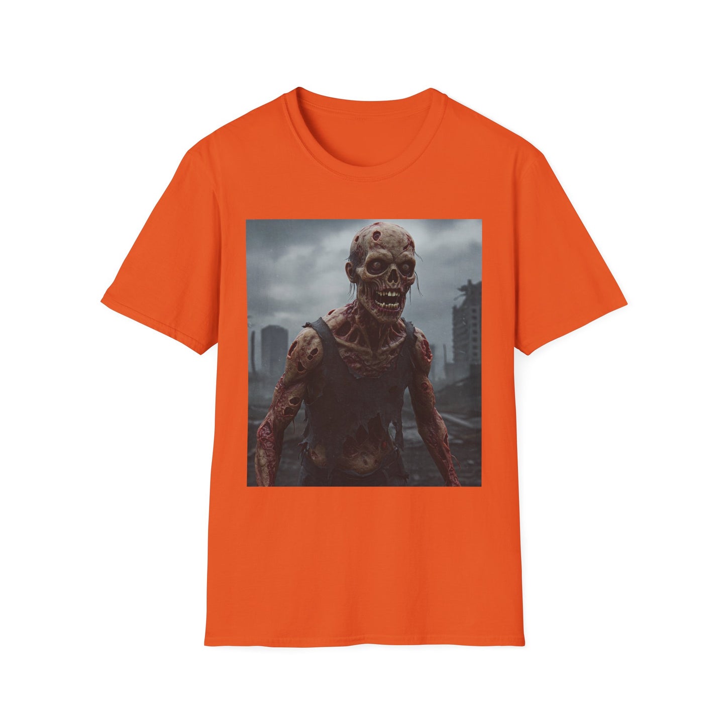 Zombie Apocalypse Apocalyptic Portrait Tee: A Vision of Decay