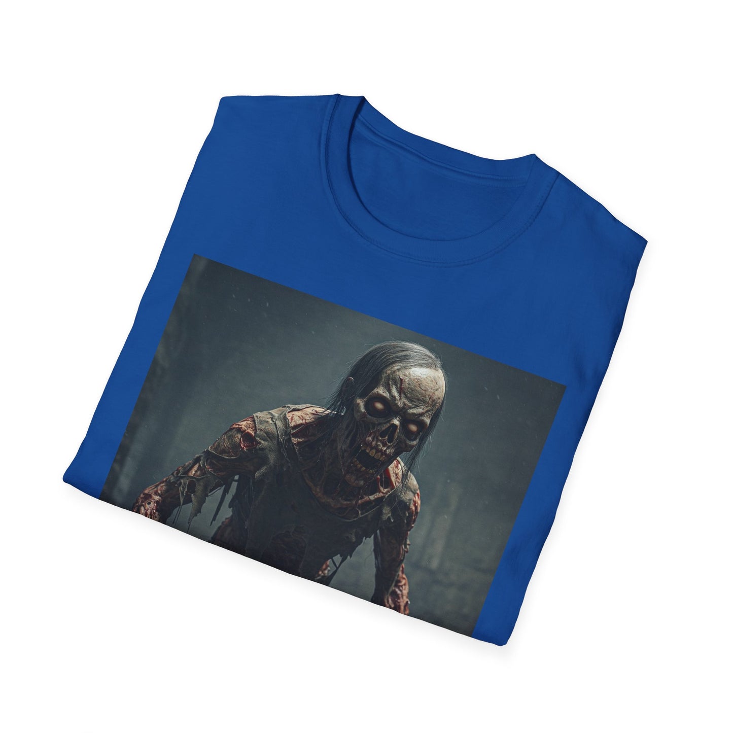 Apocalyptic Portrait Tee, bold, decaying zombie graphic