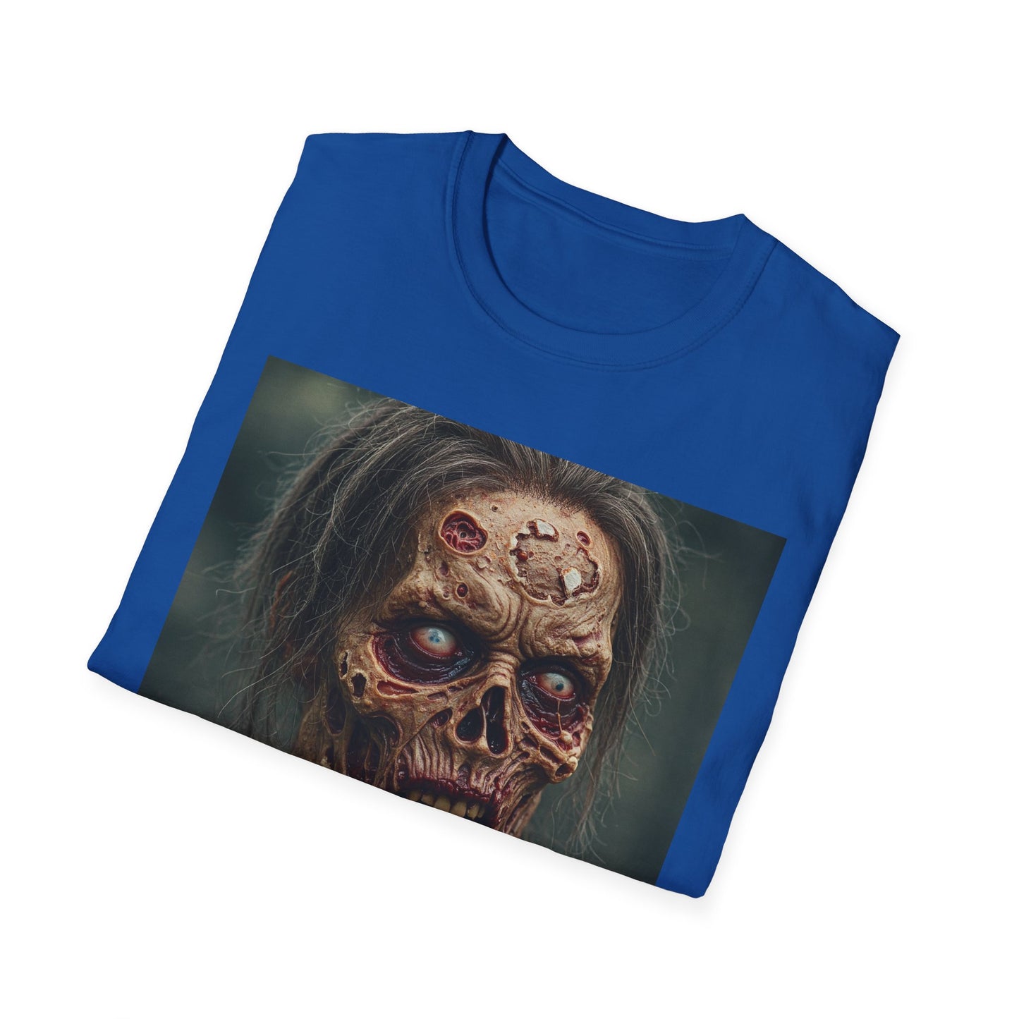 Apocalyptic Portrait Tee, bold, decaying zombie graphic