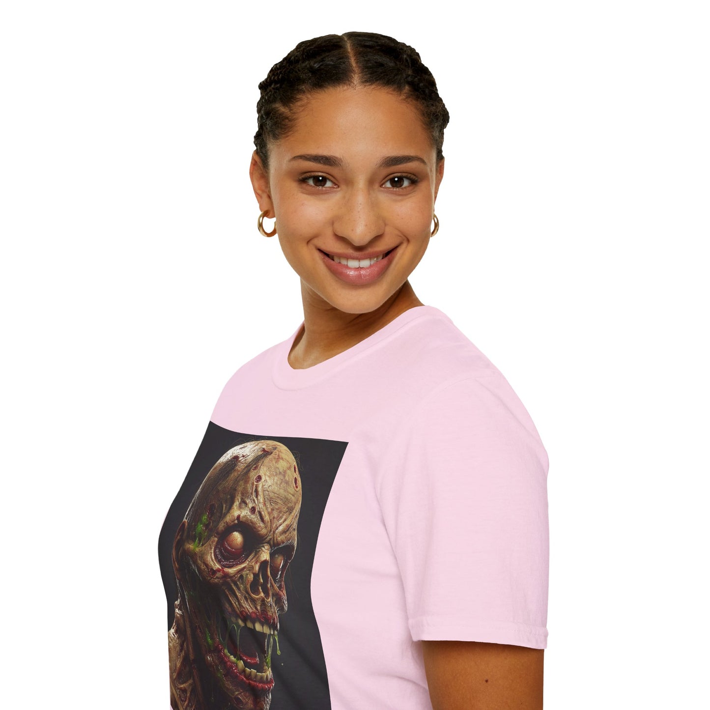 Creepy Skeleton Graphic T-Shirt - Unisex Softstyle Horror Tee