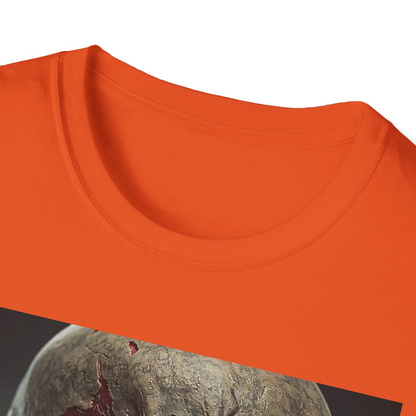 Apocalyptic Portrait Tee, bold, decaying zombie graphic