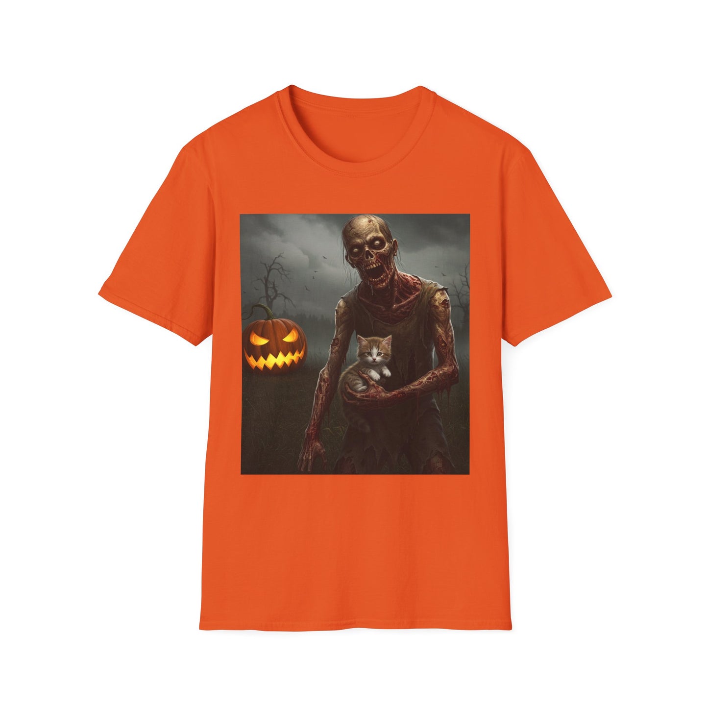 Apocalyptic Portrait Tee, bold, decaying zombie graphic