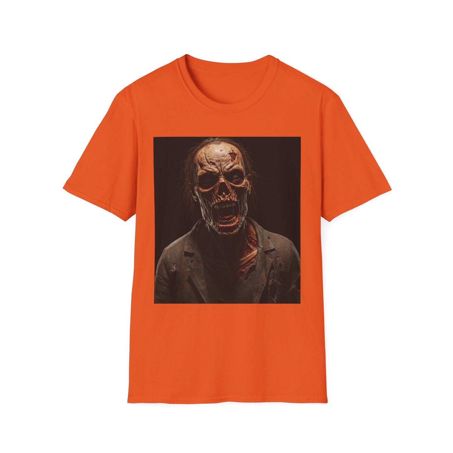 Apocalyptic Portrait Tee, bold, decaying zombie graphic