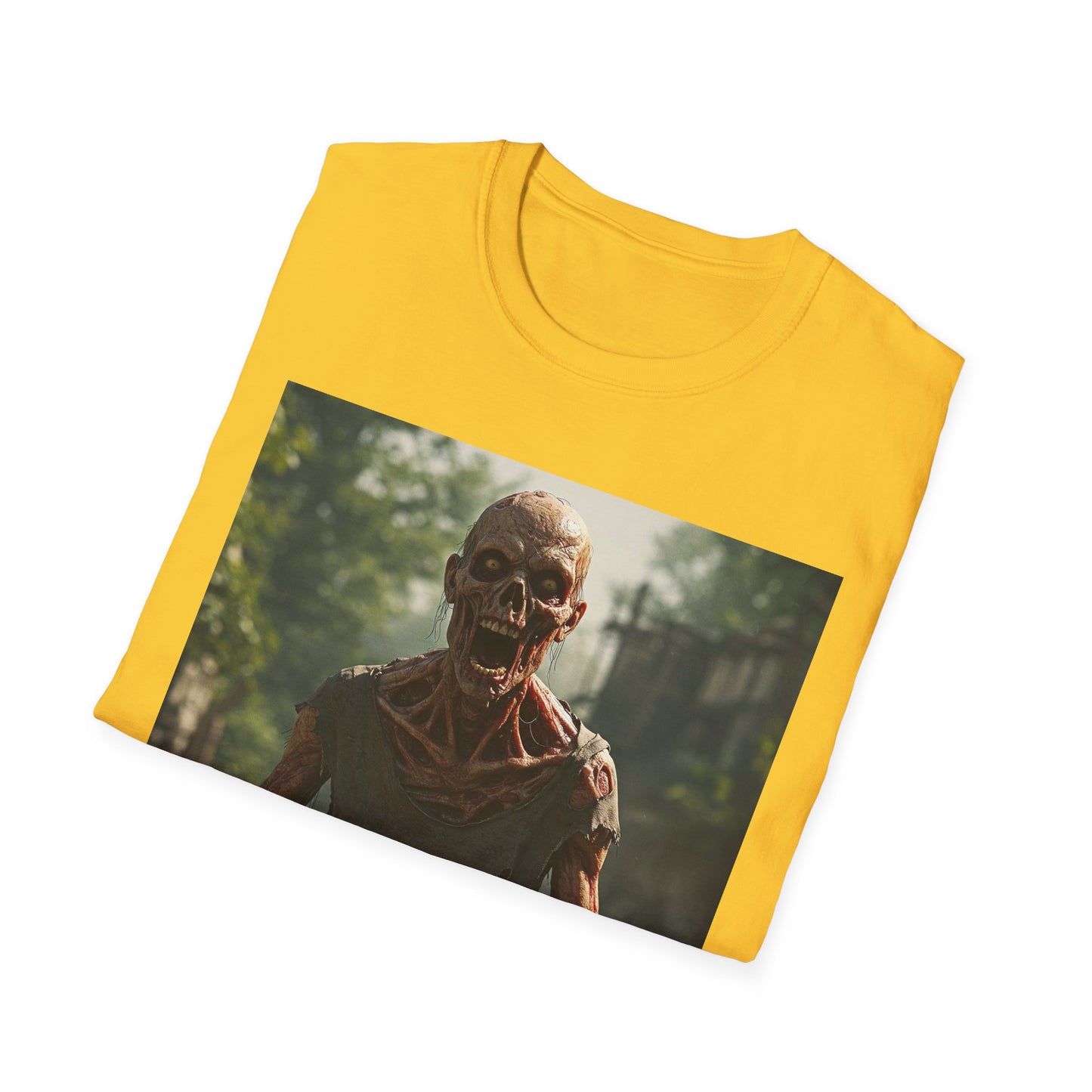 Zombie Graphic Unisex Softstyle T-Shirt - Casual Horror Apparel