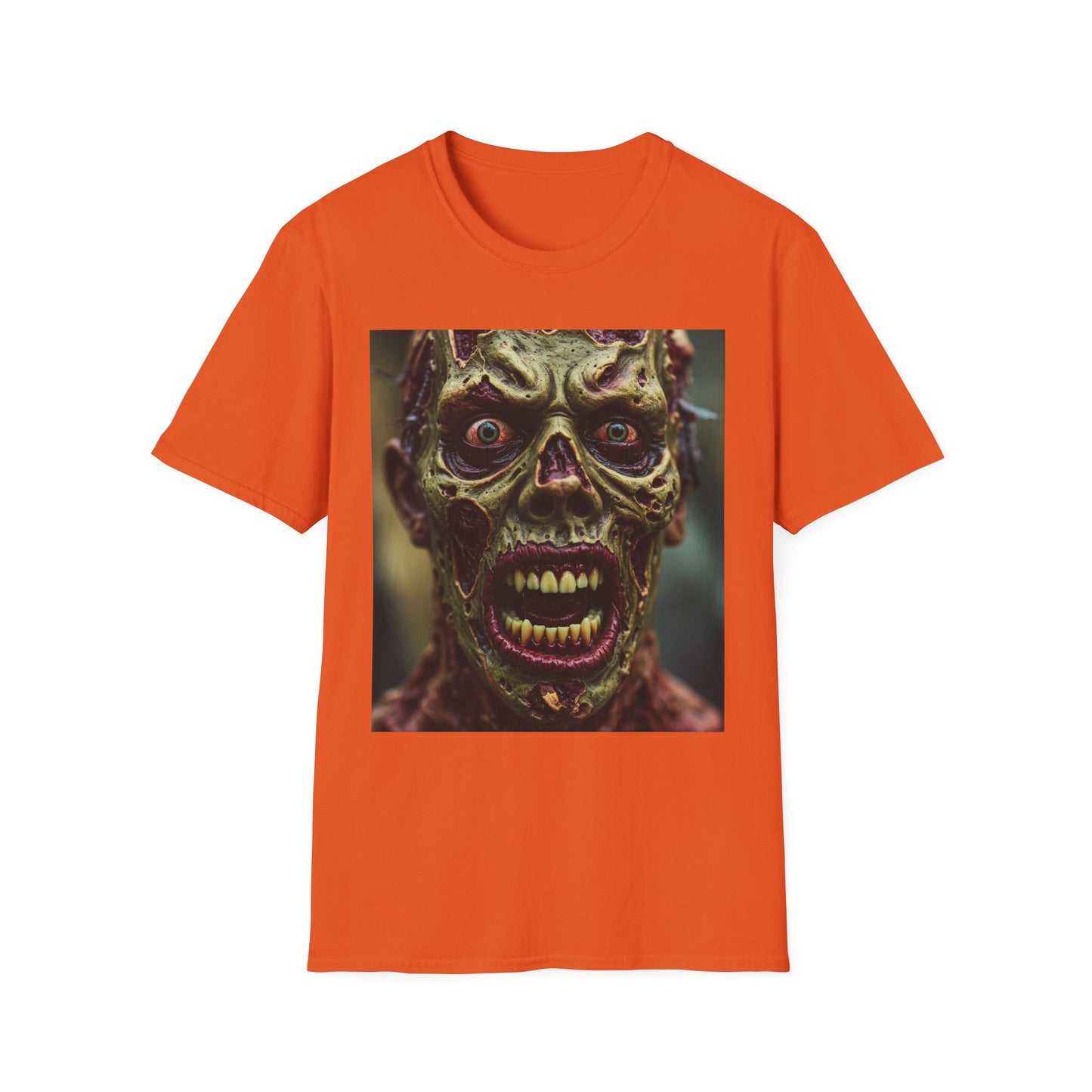 Apocalyptic Portrait Tee, bold, decaying zombie graphic