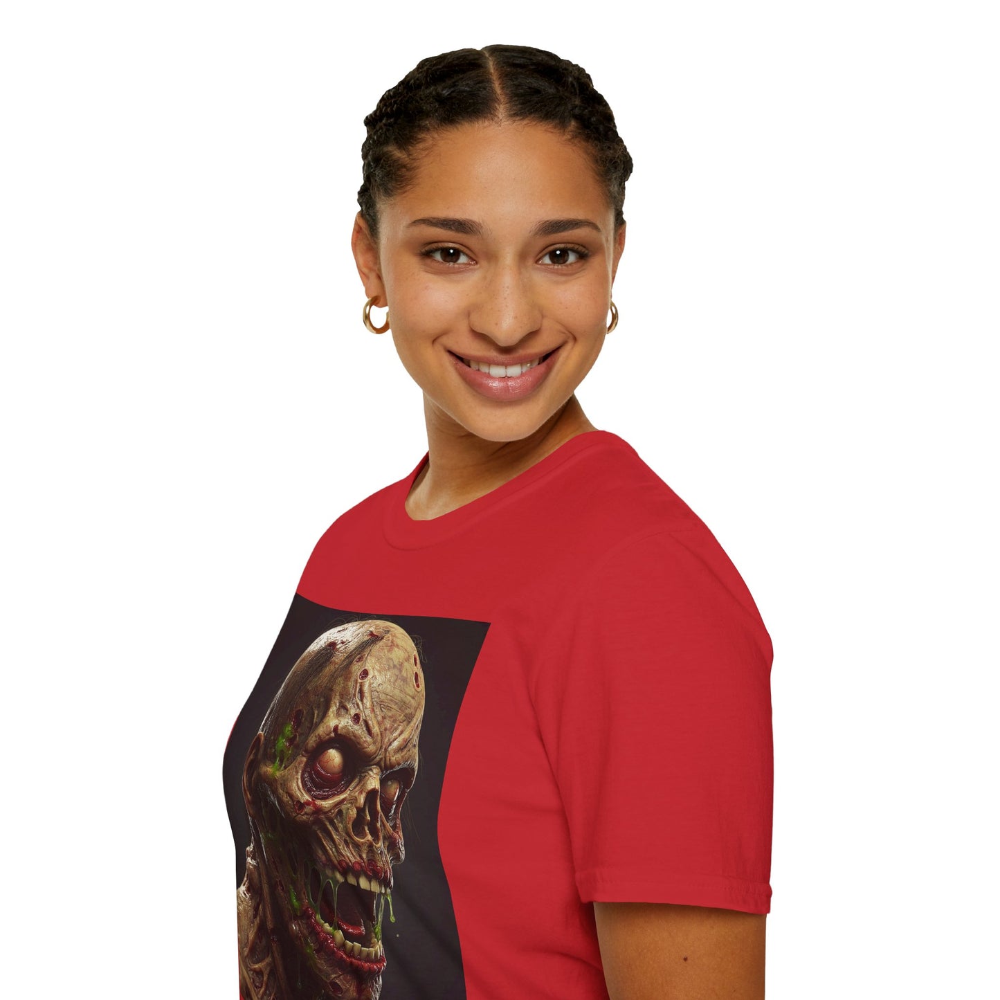 Creepy Skeleton Graphic T-Shirt - Unisex Softstyle Horror Tee