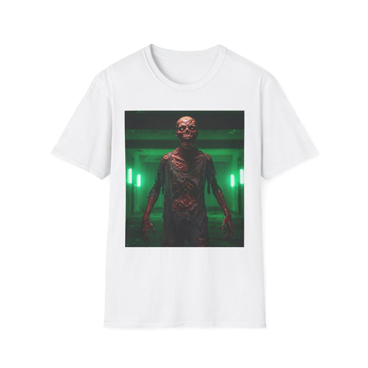 Apocalyptic Portrait Tee, bold, decaying zombie graphic