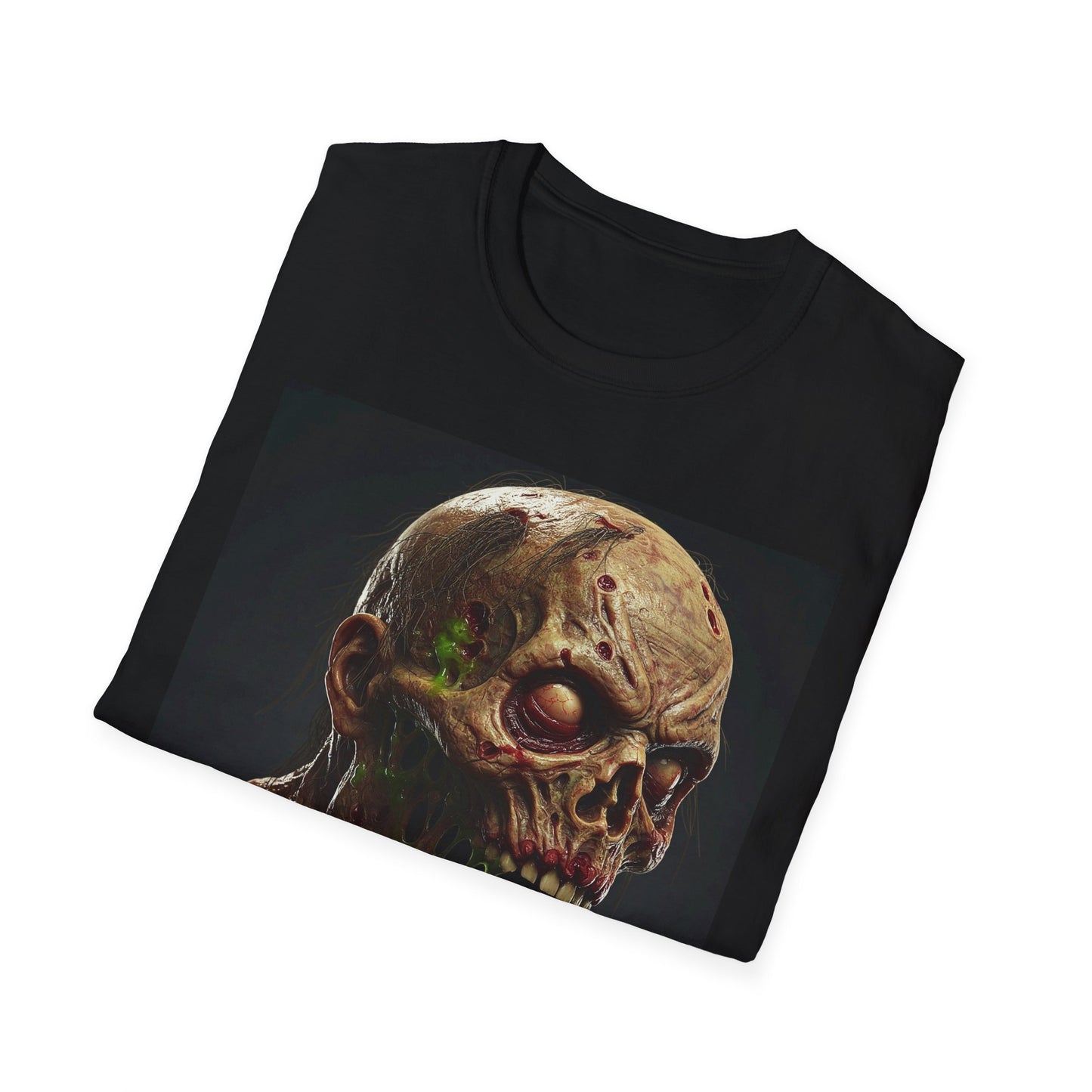 Creepy Skeleton Graphic T-Shirt - Unisex Softstyle Horror Tee