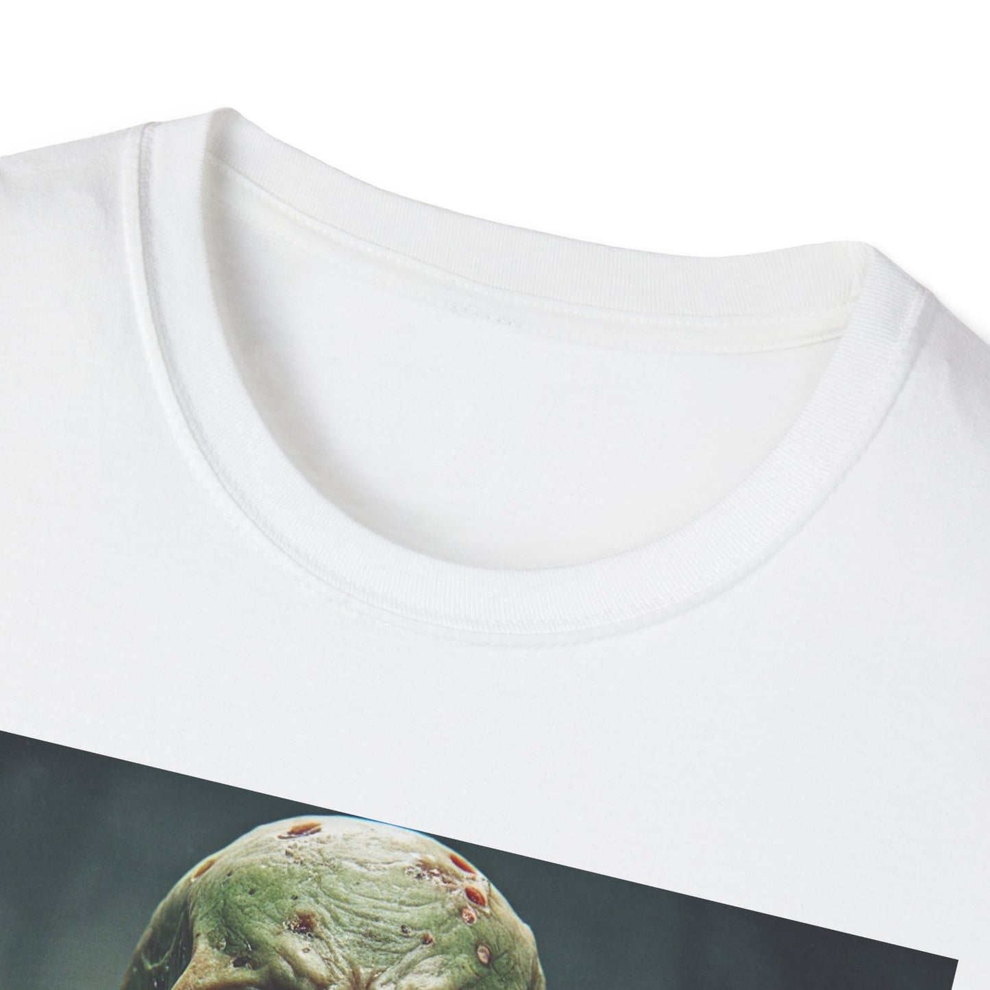 Apocalyptic Portrait Tee, bold, decaying zombie graphic