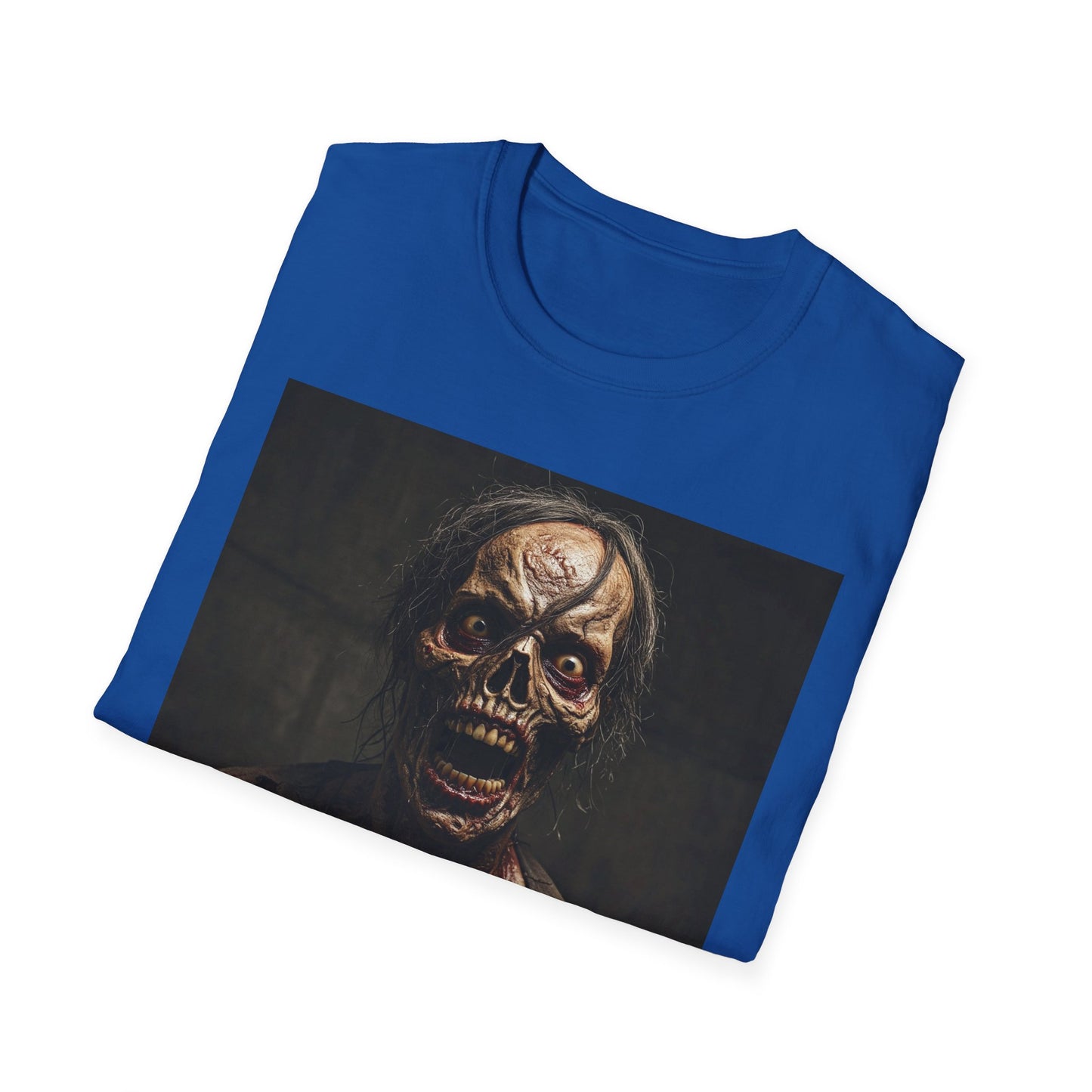 Apocalyptic Portrait Tee, bold, decaying zombie graphic