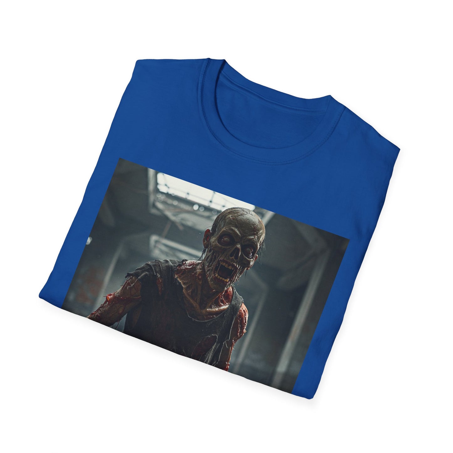 Apocalyptic Portrait Tee, bold, decaying zombie graphic