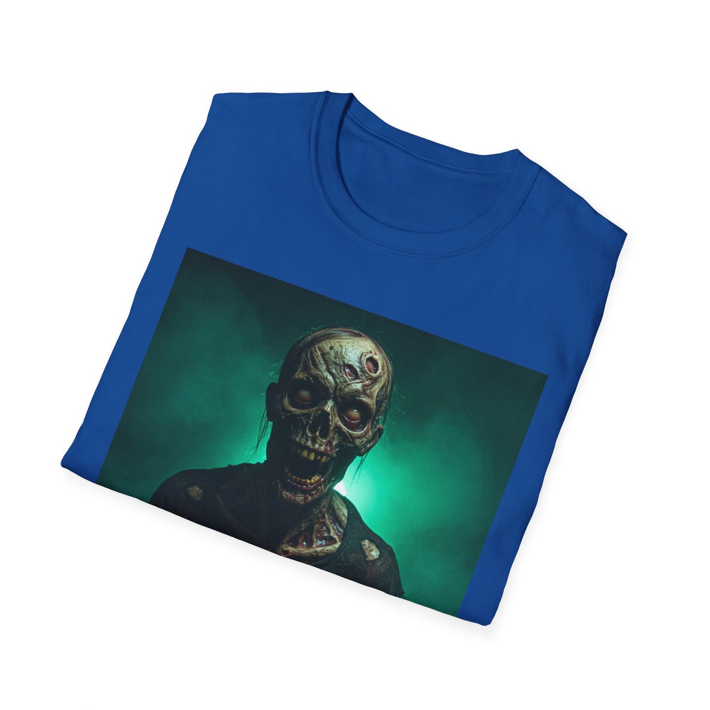 Apocalyptic Portrait Tee, bold, decaying zombie graphic