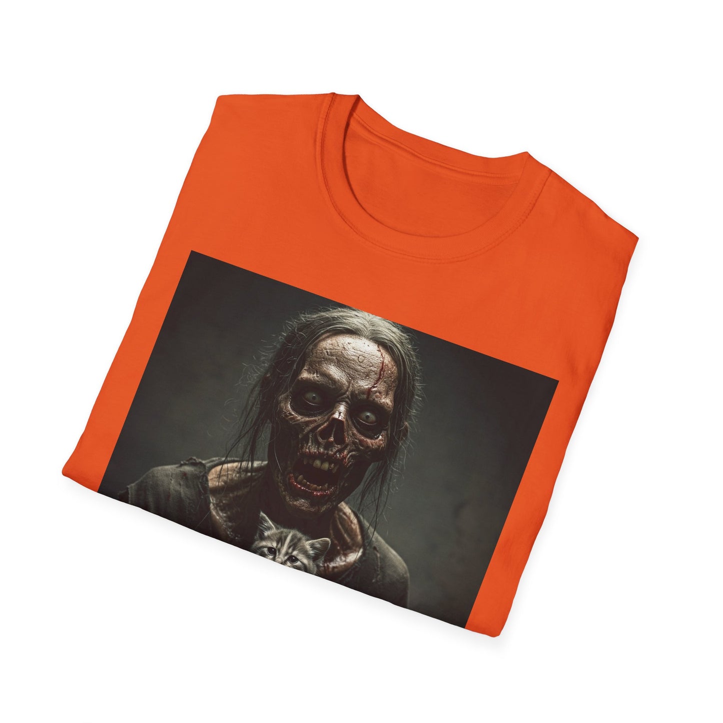 Apocalyptic Portrait Tee, bold, decaying zombie graphic