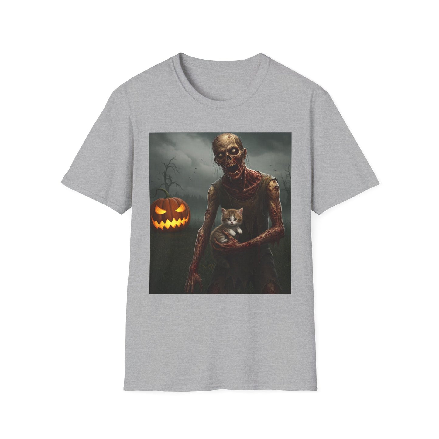 Apocalyptic Portrait Tee, bold, decaying zombie graphic