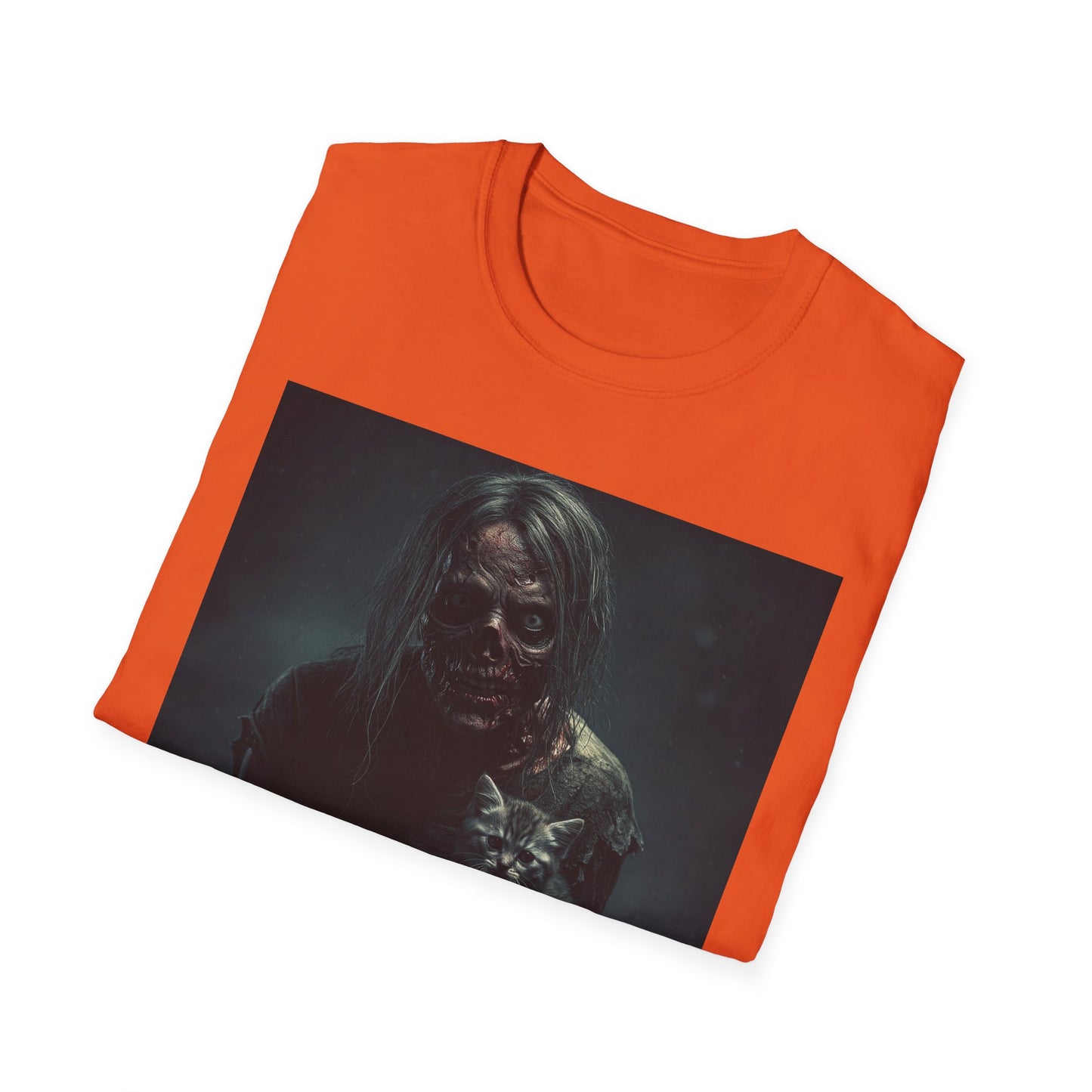 Apocalyptic Portrait Tee, bold, decaying zombie graphic