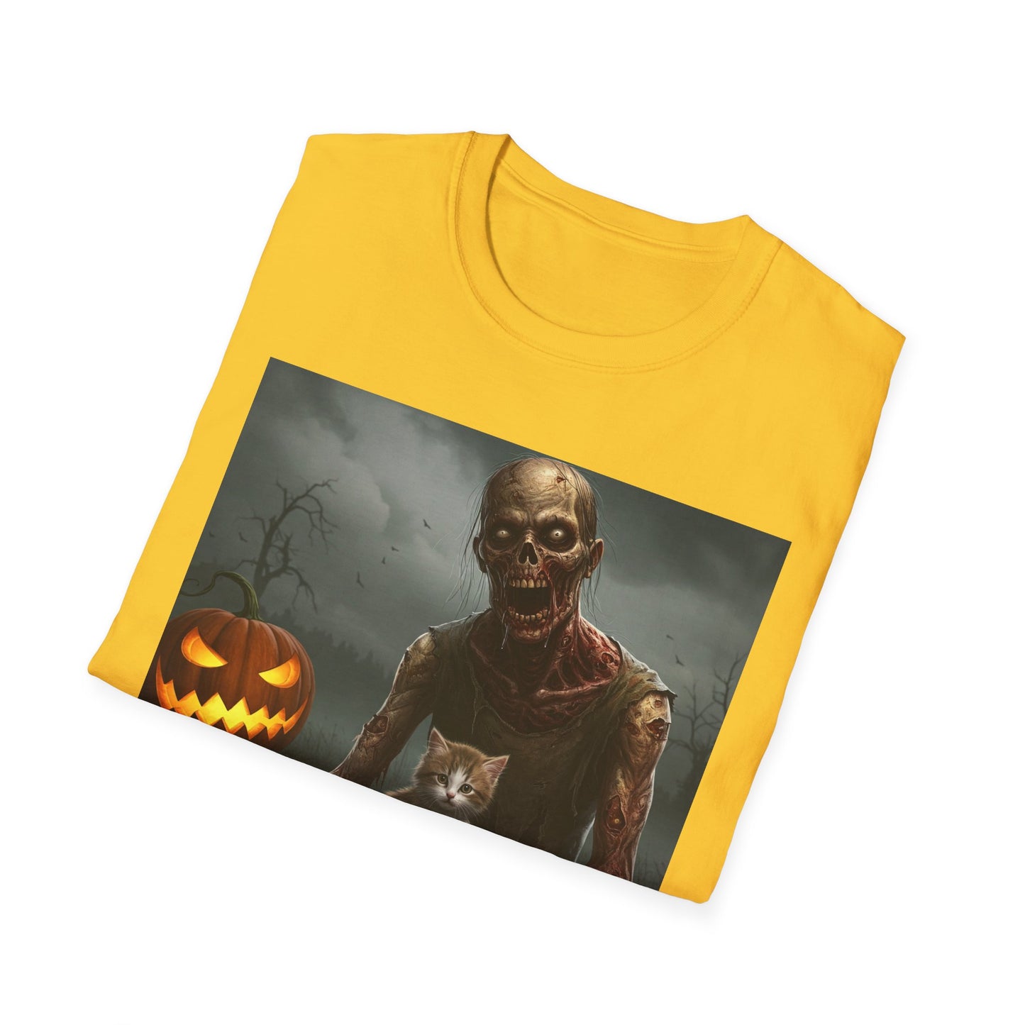 Apocalyptic Portrait Tee, bold, decaying zombie graphic