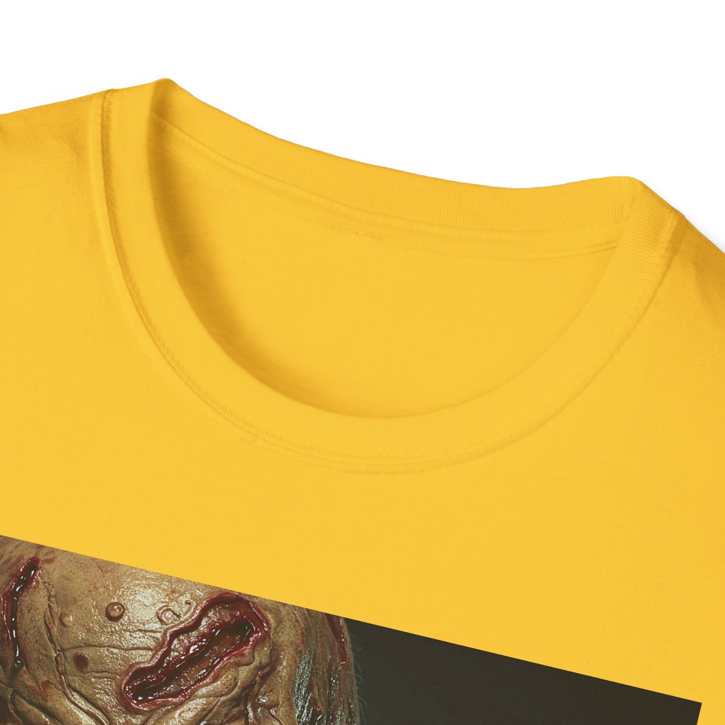 Apocalyptic Portrait Tee, bold, decaying zombie graphic