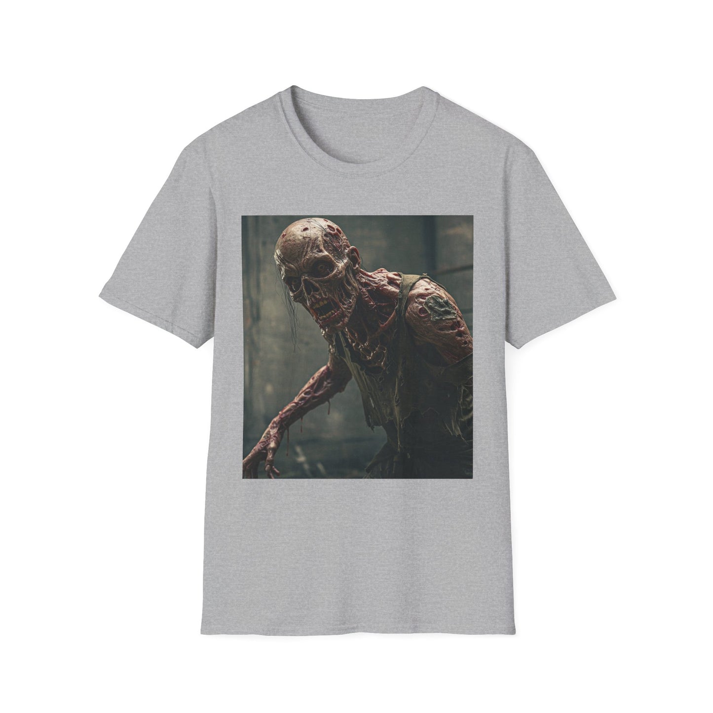 Creepy Zombie Graphic Unisex T-Shirt - Perfect for Halloween and Horror Fans