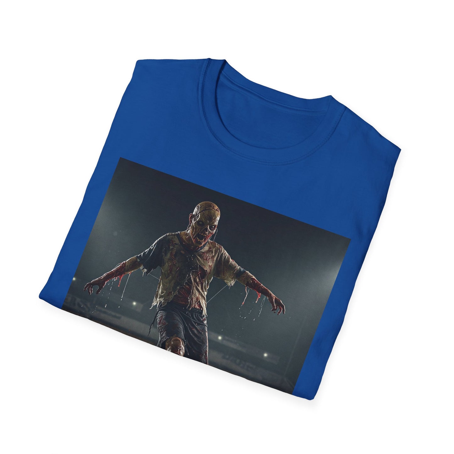 Zombie Soccer Unisex Softstyle T-Shirt - Perfect for Halloween and Sports Lovers