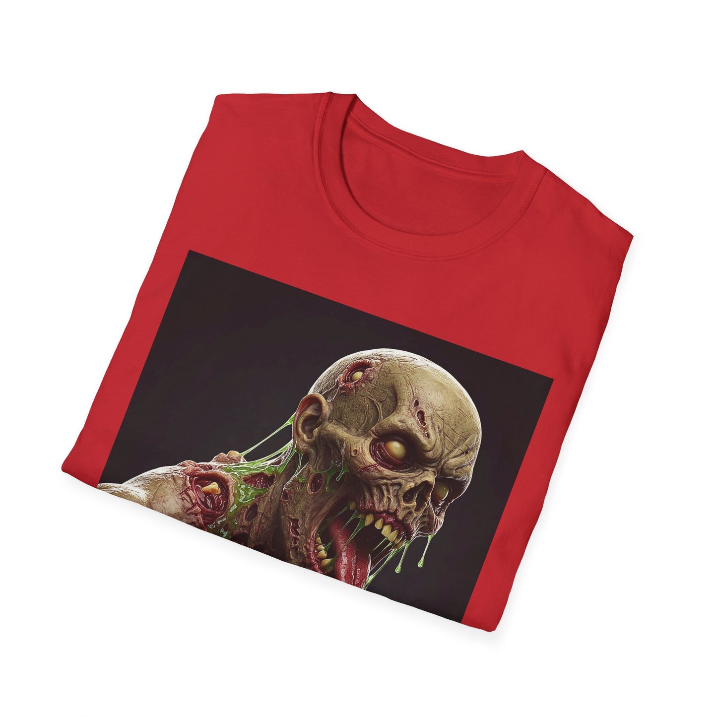 Apocalyptic Portrait Tee, bold, decaying zombie graphic