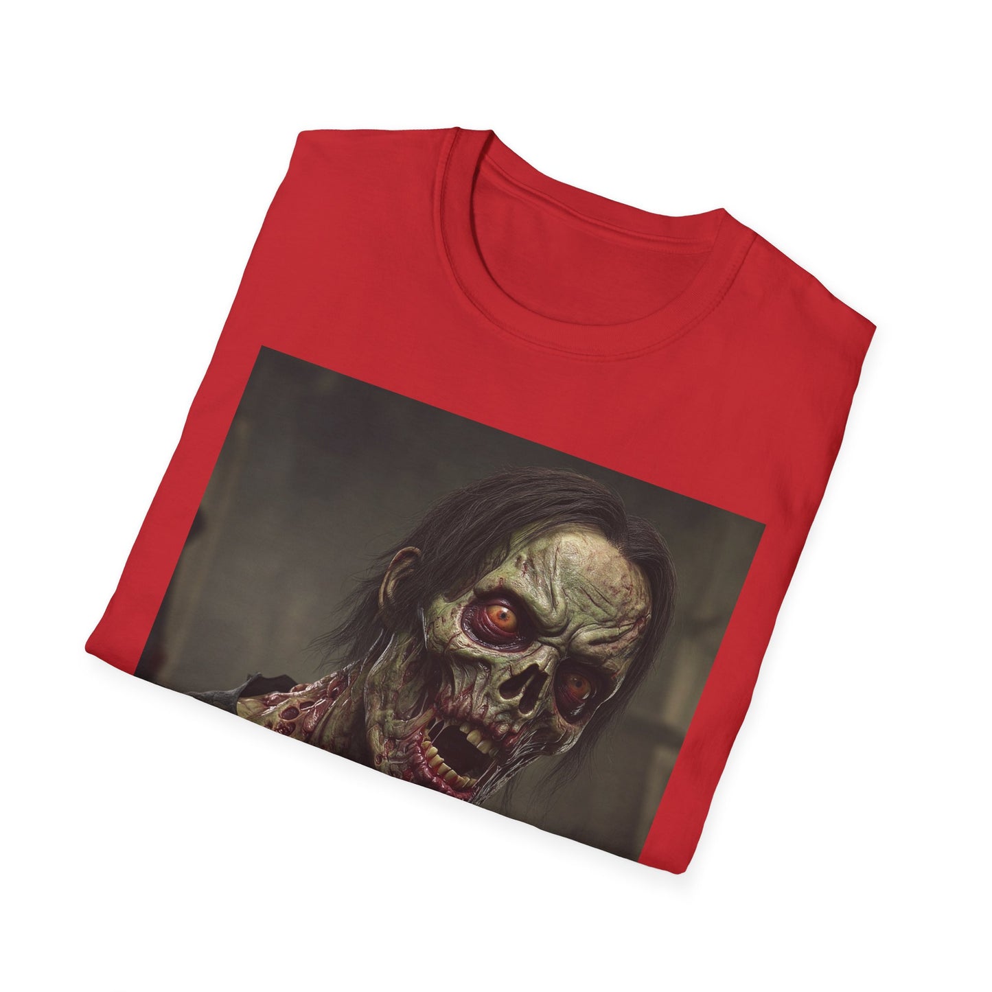 Zombie Graphic Unisex Softstyle T-Shirt for Horror Fans